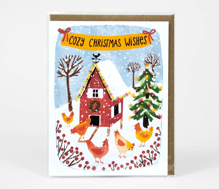 Cozy Christmas Wishes Greeting Card