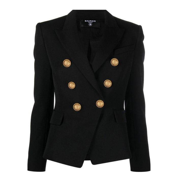 Balmain Double Breasted Wool Blazer - Runway Catalog