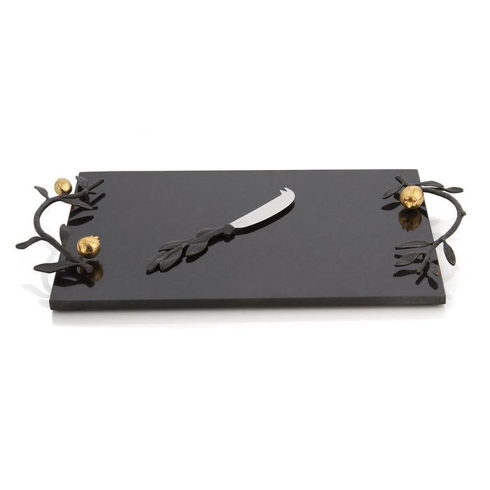 Pomegranate Cheeseboard with Knife - RSVP Style