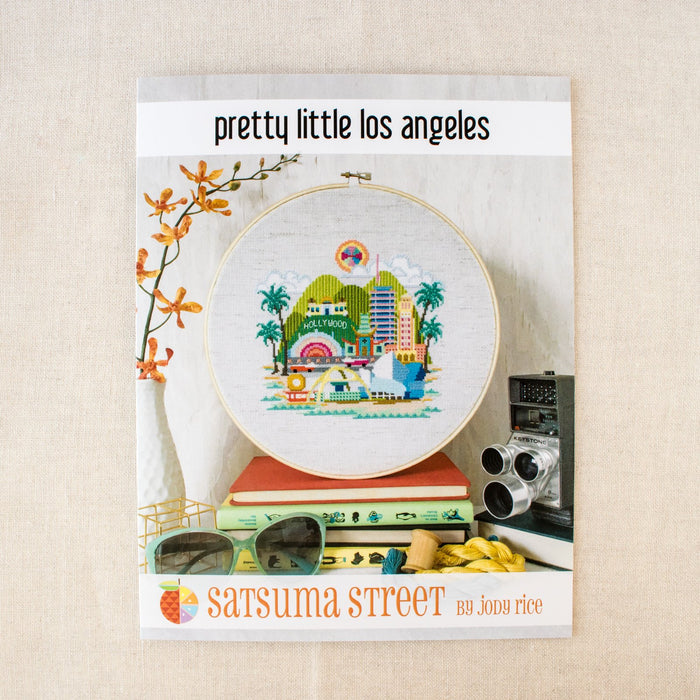 Pretty Little Los Angeles Cross Stitch Pattern-Stitched Modern