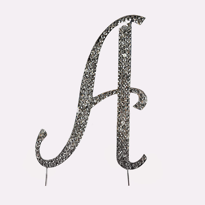Rhinestone Initial Cake Topper | Small - RSVP Style