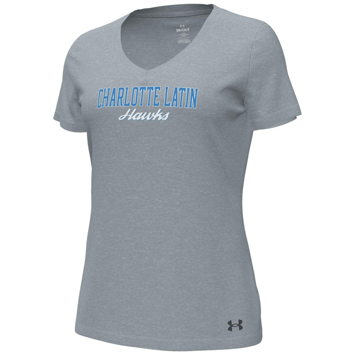Women's UA Performance Cotton V-Neck Tee