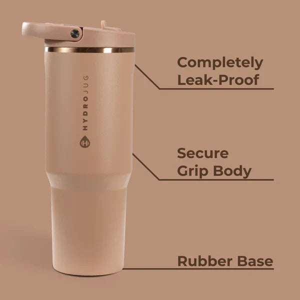 32oz Caramel Hydrojug Sport features