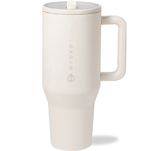 HydroJug cream 40 oz travel tumbler
