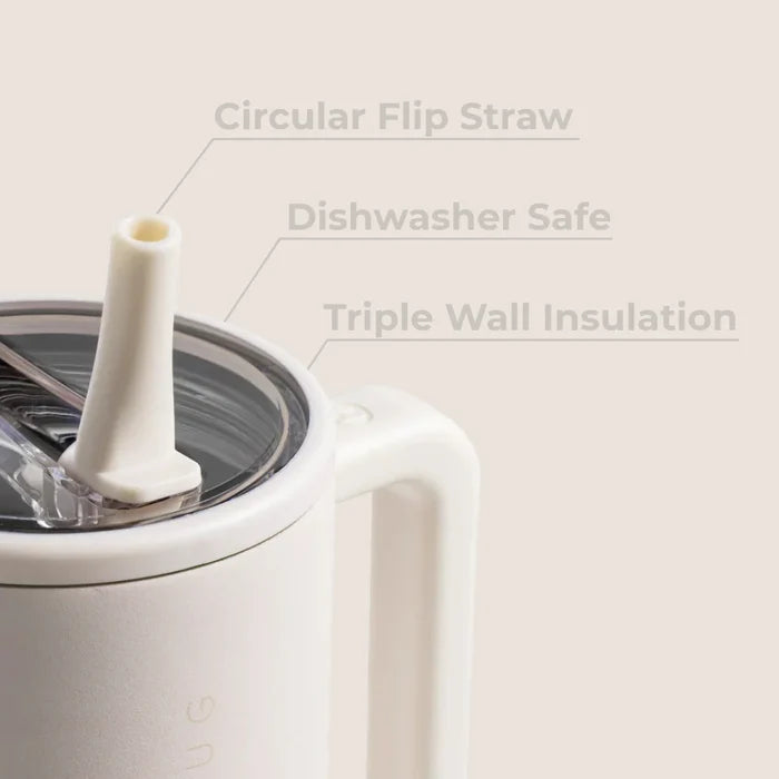 40oz Cream HydroJug Traveler