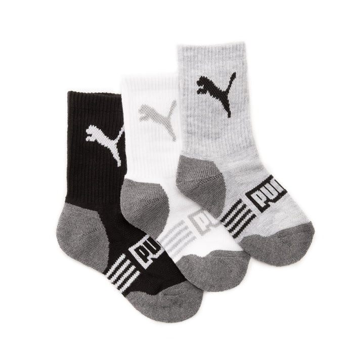 120526-09-PUMA-PUMA | 6 pairs of socks (Size 5-6.5)-Kids Socks | Accessories-Puma-Yellow Shoes