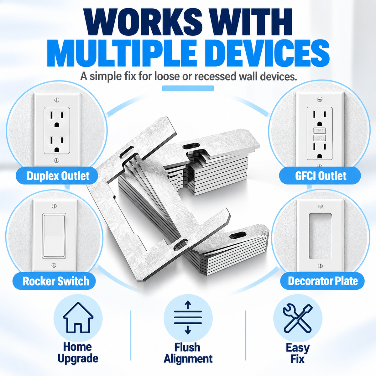 Wall Plate Spacers (Metal)