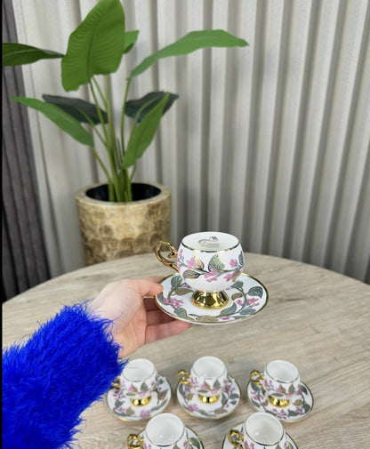 ACR ACR Olivette Espressoset 12 Delig | 6 Persoons Roze