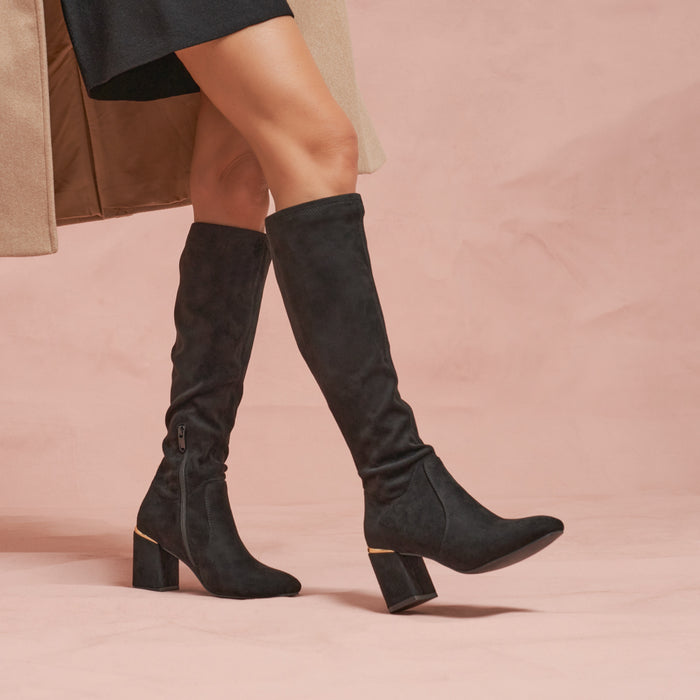 119850-01-actuelle_haute_06-ACTUELLE HAUTE-Women's Fashion Light Boots-Yellow-Yellow Shoes
