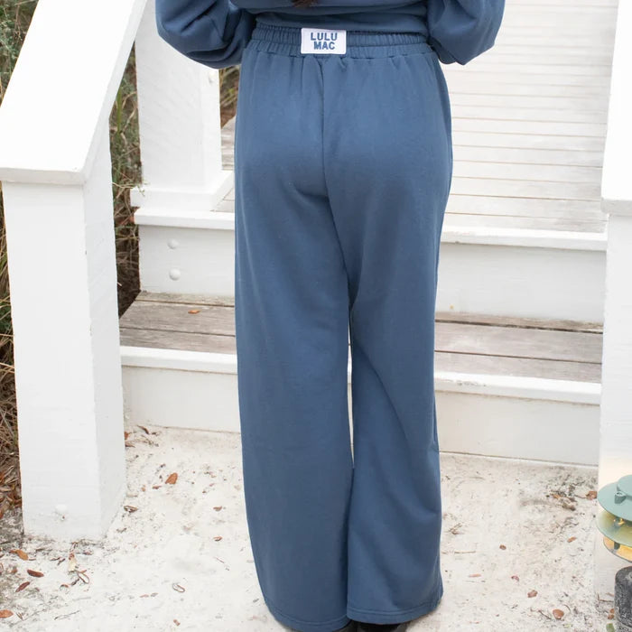 Adult Terry Cloth Pants Navy