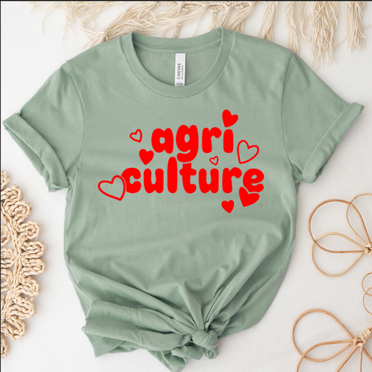 Agriculture Hearts - Bella Canvas T-Shirt