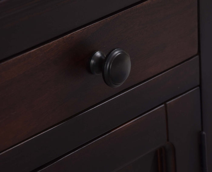 Ajmer Royal Sheesham Wood Bedside Table - Furniselan - Rosewood Finish
