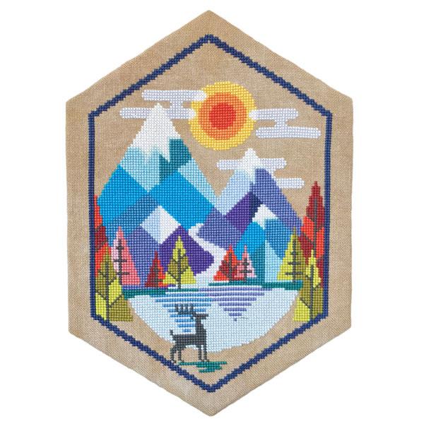 Alpine Cross Stitch Pattern-Stitched Modern