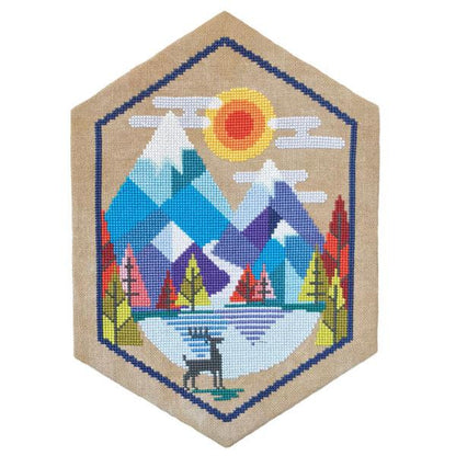 Alpine Cross Stitch Pattern-Stitched Modern