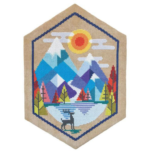 Alpine Cross Stitch Pattern-Stitched Modern