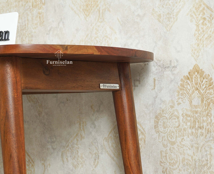 Antilia Wooden Three Seater Dining Bench Furniselan Teak Finish