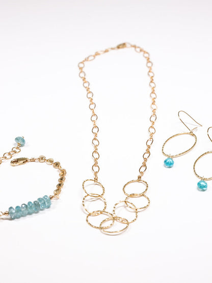 Apatite gold filled nh earrings