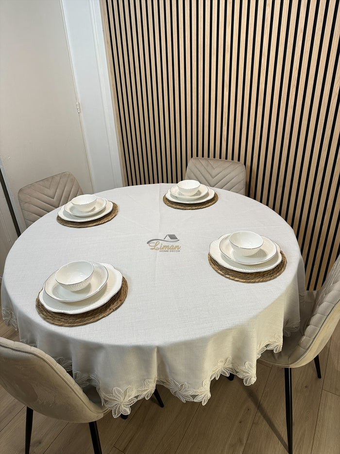 Liman Home Decor - Liman Online Artemis Tafelkleed Cream 1 Delig