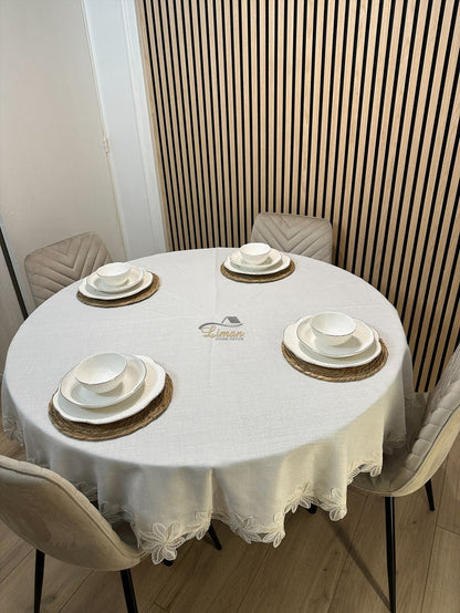 Liman Home Decor - Liman Online Artemis Tafelkleed Cream 1 Delig