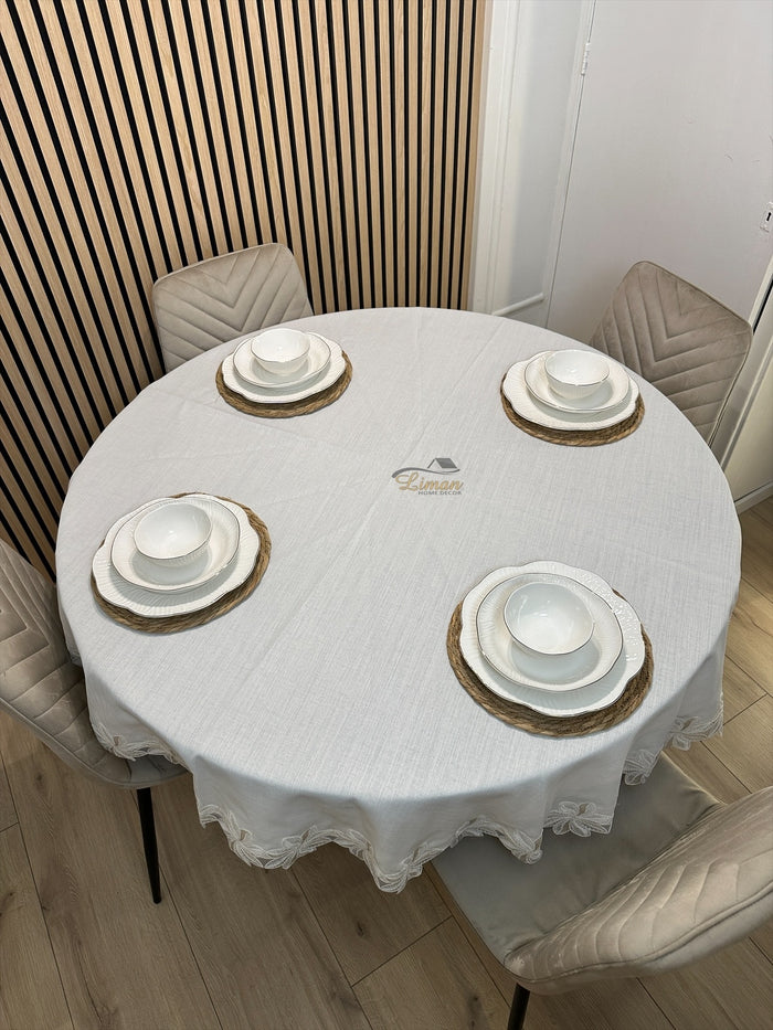 Liman Home Decor - Liman Online Artemis Tafelkleed Cream 1 Delig
