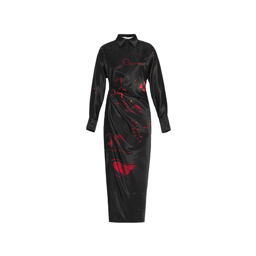 ASAYA5206 – Noir Ember Art Dress 🖤🔥