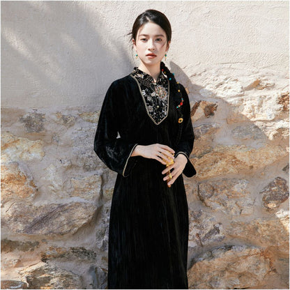 L / Jinyu light cloud dress
