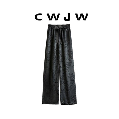 XL / Hanging wide leg pants genuine