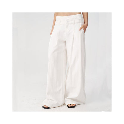 ASAYA6327 – Tailored Ease Wide-Leg Pants 🖤🤍