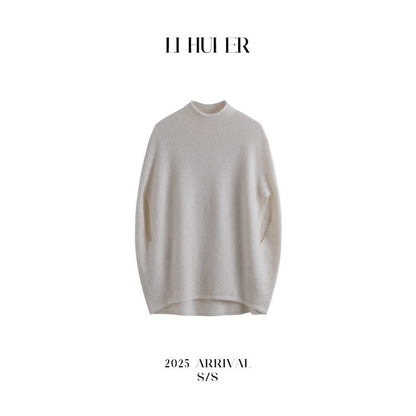 ASAYA6364 – Soft Aura Knit Poncho ✨🖤🤍