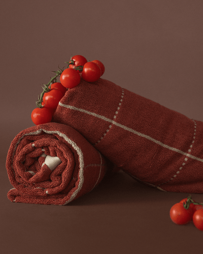 Auburn bamboo cotton bath towel, Sand Society