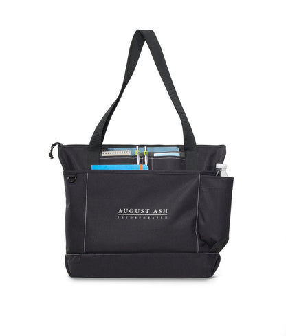 Avenue Business Tote - Black | Custom Branded | Lemon Print