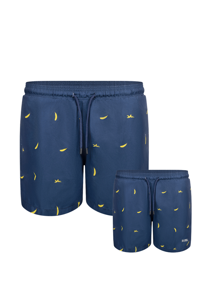 Banana Blue Father & Son Swim Trunks