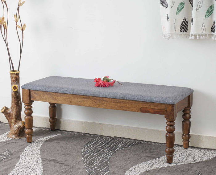 Belgium 3 Seater Sheesham Wood Bench - Furniselan - Teak-Finish