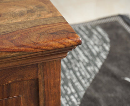 Belgium Solid Wood Trunk Box - Furniselan - Teak-Finish