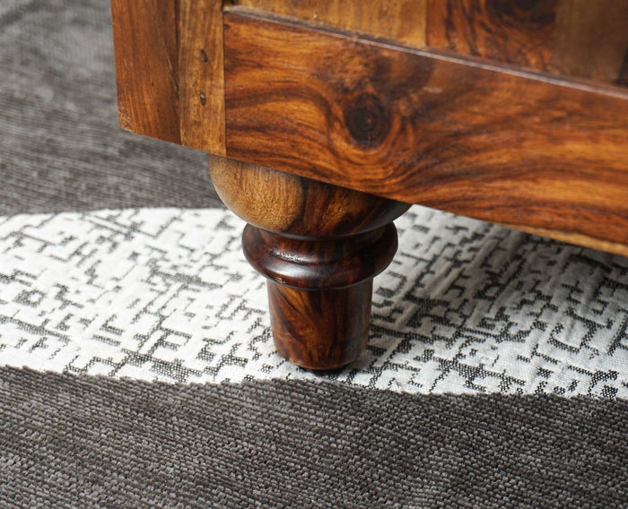 Belgium Solid Wood Trunk Box - Furniselan - Teak-Finish