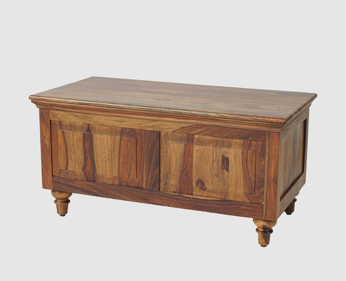 Belgium Solid Wood Trunk Box - Furniselan - Teak-Finish