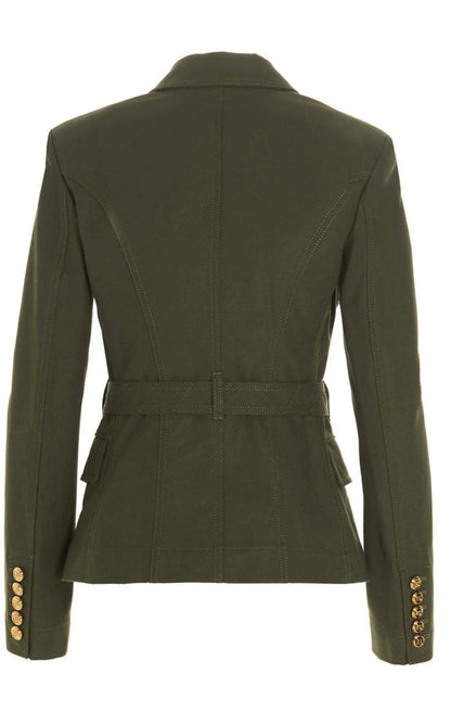 Balmain Belted Double - Breasted Blazer Jacket - Runway Catalog
