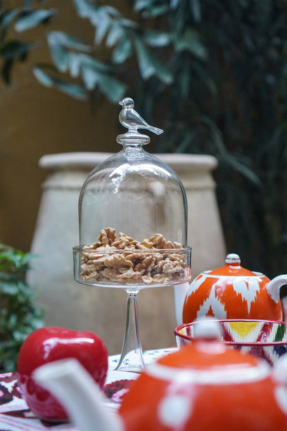 Bird Glass Container