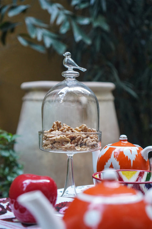 Bird Glass Container