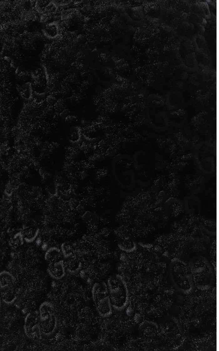 Gucci Black Curly Gg Eco Fur Hat With Ear Flaps - Runway Catalog