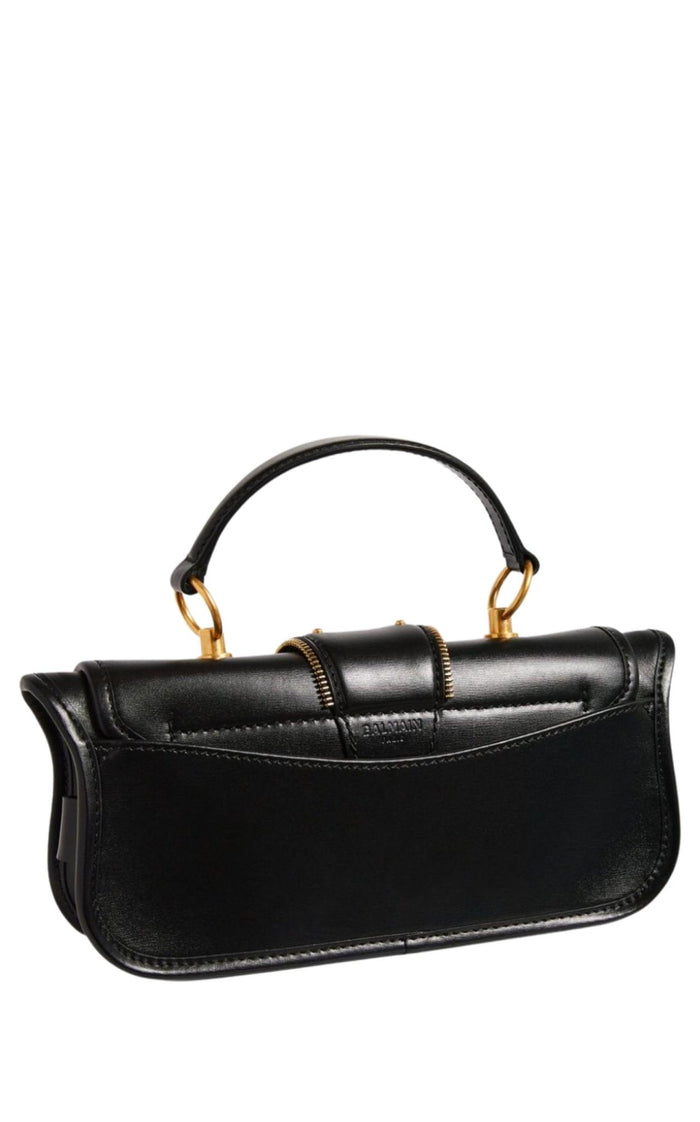 Balmain Blaze Small Leather Shoulder Bag - Runway Catalog