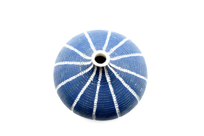 Blue Stripe Tiny Bud Vase