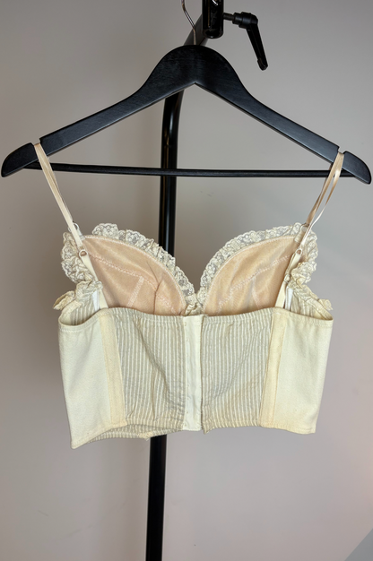 Blumarine Lace Trim Bustier Top