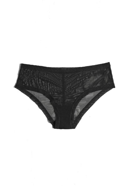 Blush Lingerie The Mesh Lace Trim Hipster Panty - 0259625