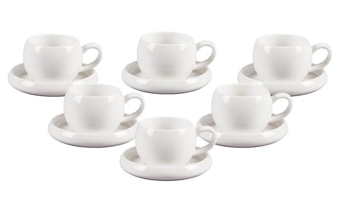 Liman Home Decor - Liman Online Bondy Espressoset 12 Delig | 6 Persoons