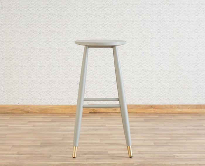 Boston Solid Wood Kitchen Bar Stool Furniselan Cool-Grey