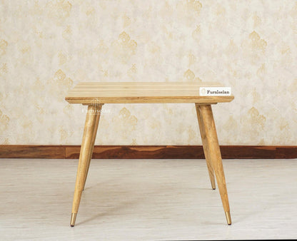 Boston Solid Wood Square Dining Table Four Seater Furniselan Natural-Finish