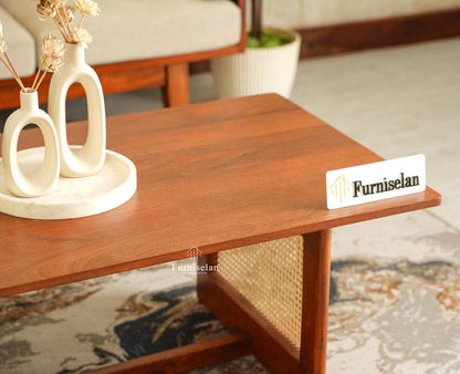 Boston Wooden Luma Coffee Table Brown Finish
