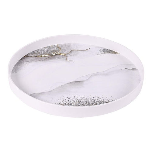 FUGURATO BRICARD MELAMINE DIENBLAD | WIT-MARMER Ø32 CM