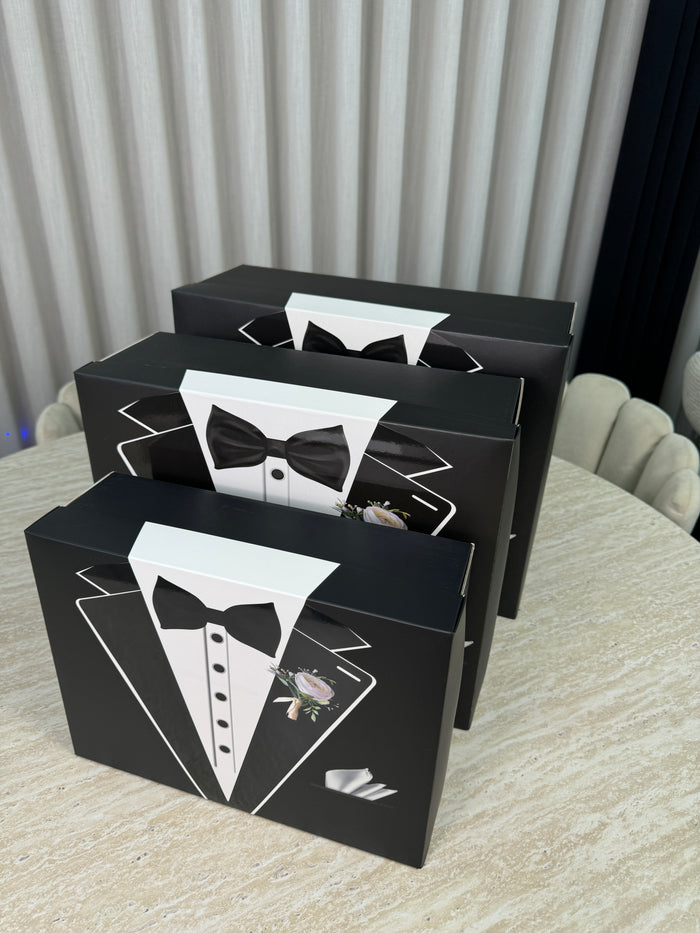 Liman Home Decor - Liman Online Bruidegom Doos Zwart 3 delige set